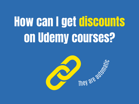 How can I get discounts on Udemy courses?