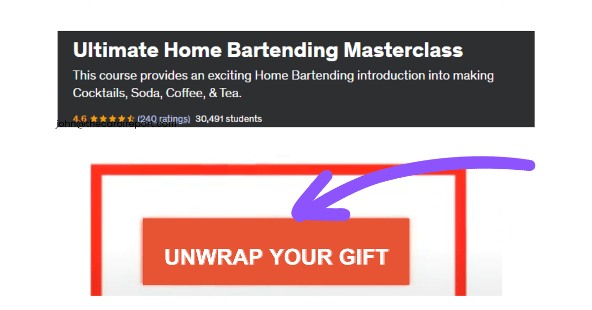 Click the Unwrap your gift button