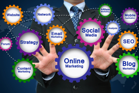 online, website, social, email marketing