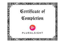 Pluralsight Certificate of Completion